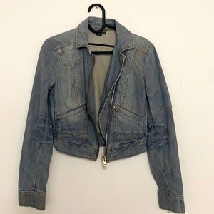 Vintage Armani Exchange Cropped Denim Jacket